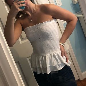 Strapless top
